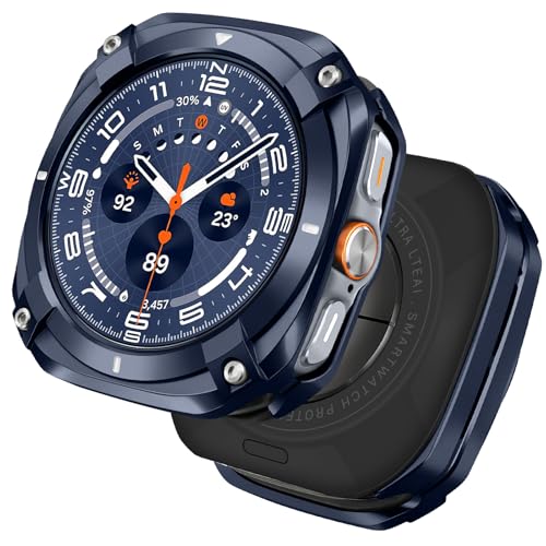 Funda de Metal para Samsung Galaxy Watch Ultra 47mm con Tapa Posterior Antigolpes