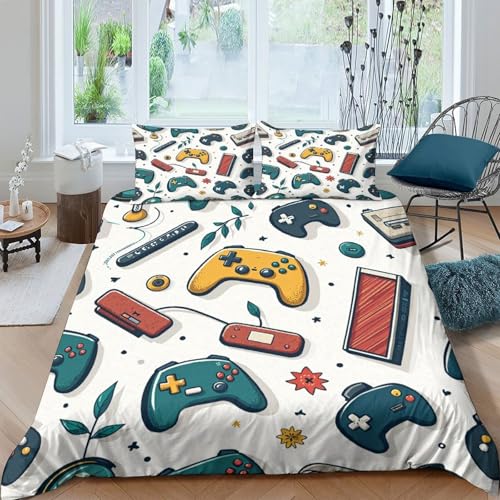 Drap de couette lavable machine anti-tache housse manettes de jeu 3D - 4
