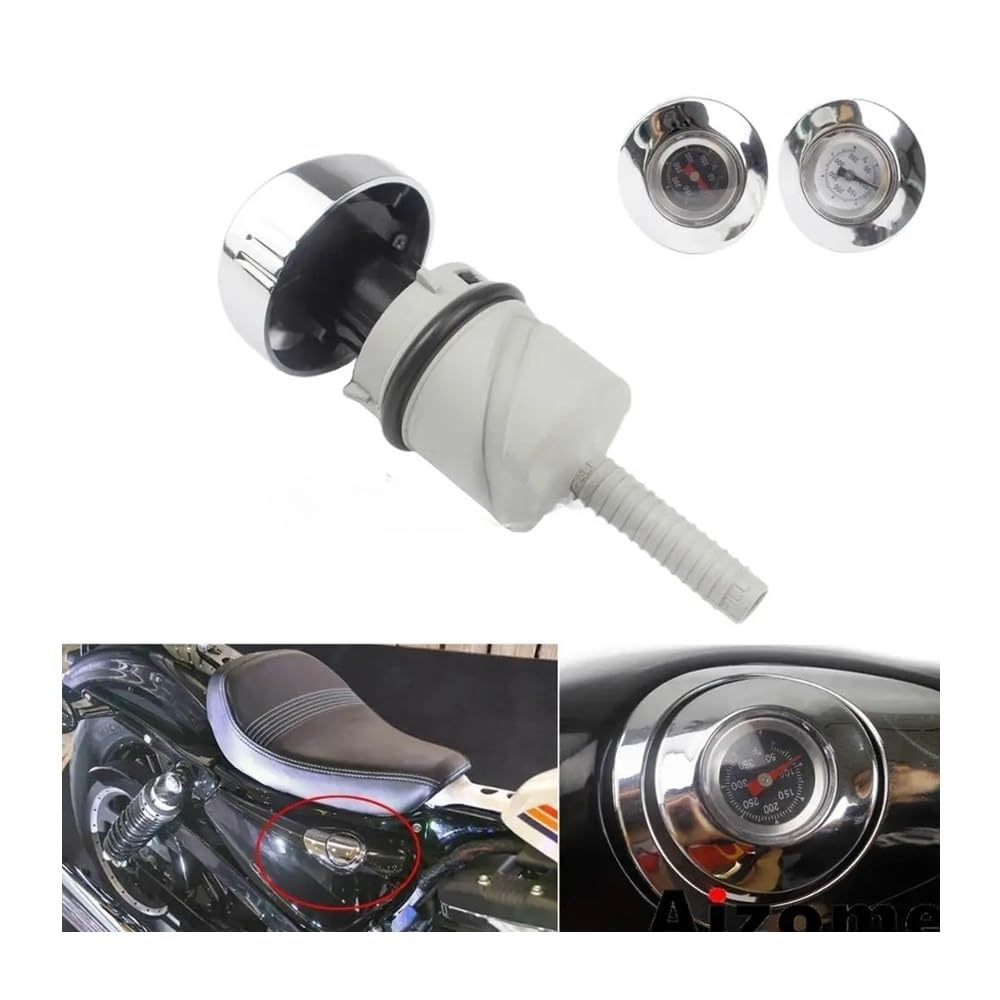 Indicatore Di Livello Astina Livello Dell'olio Per Motociclette Indicatore Della Temperatura Per Sportster Per Forty Per Eight Per Sp&ecial Per XL1200XS 2018-2019(Black)