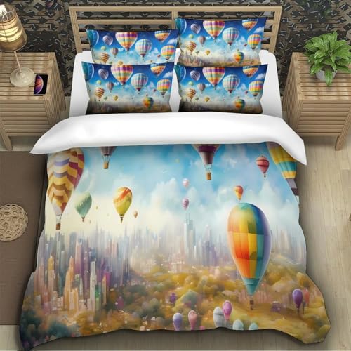 Housse de couette chevaux hypoallergique douce parure de lit super king en microfibre - 5