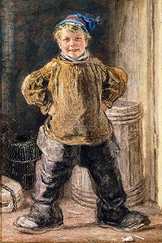 Portrait d'art William Henry Hunt, impression grand format 60x90cm sur toile