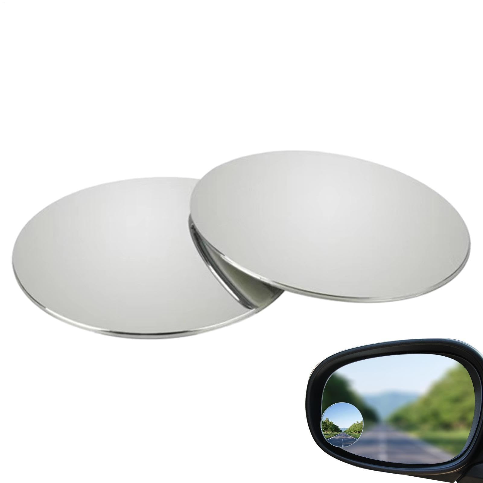 Side Mirror Blind Spot | Glass Wide Angle Reflector - Adjustable Blind Spot Rear Mirror | for SUV Truck Sedan Motorcycle Automotive Trailer Boat Scooter Golf Cart