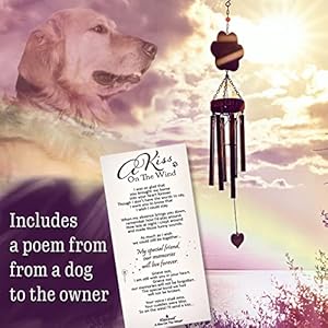 Pet Memorial Gifts, 19" Red Collar Wind Chimes, Dog Memorial Gifts, Pet Loss Gifts, Loss of Pet Sympathy Gift, Pet Remembrance Gift Pet Memorial Gifts 19 Red Collar Wind Chimes Dog Memorial Gifts Pet Loss Gifts Loss of Pet Sympathy Gift Pet Remembrance Gift