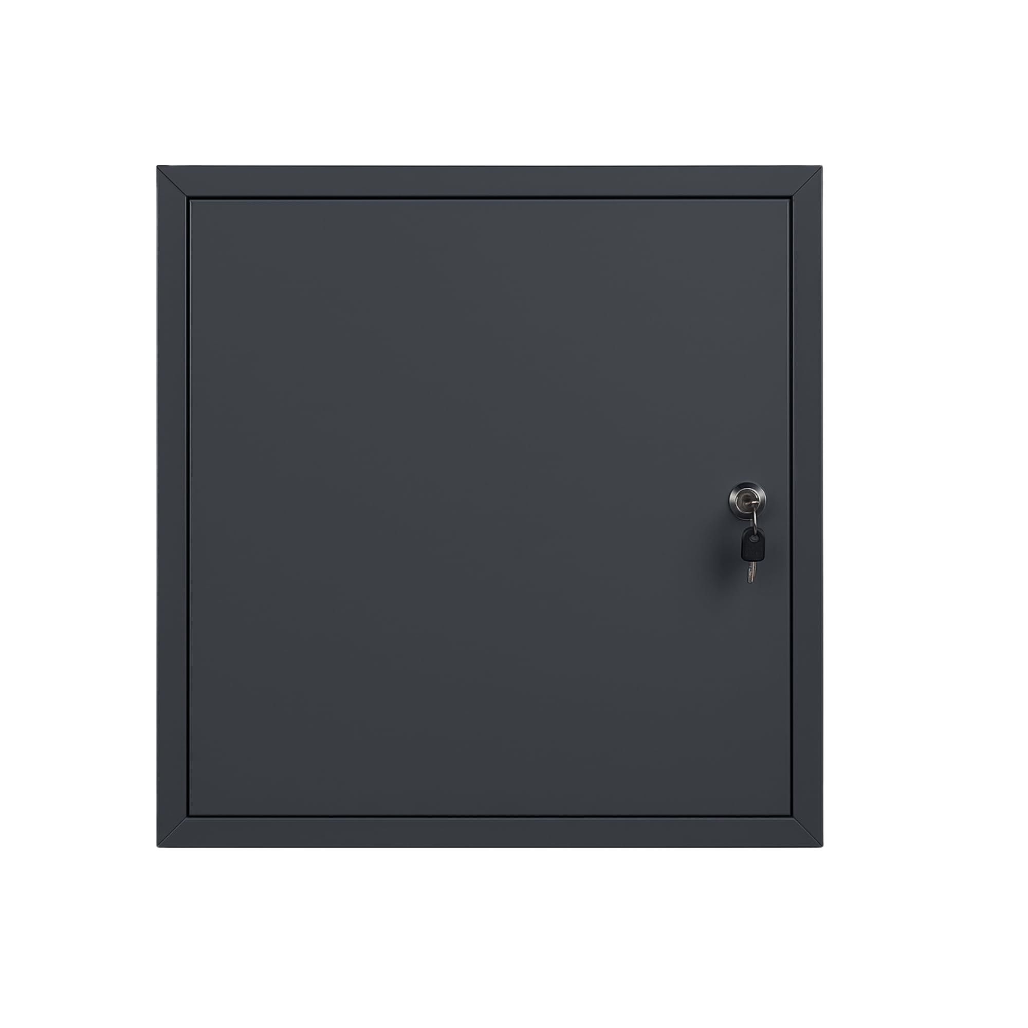 TMALASER - Porta di ispezione in metallo, 70 x 50 cm, in acciaio zincato, porta di ispezione GRAFIT 700 x 500 mm, serratura con chiave, porta di ispezione per pareti in cartongesso
