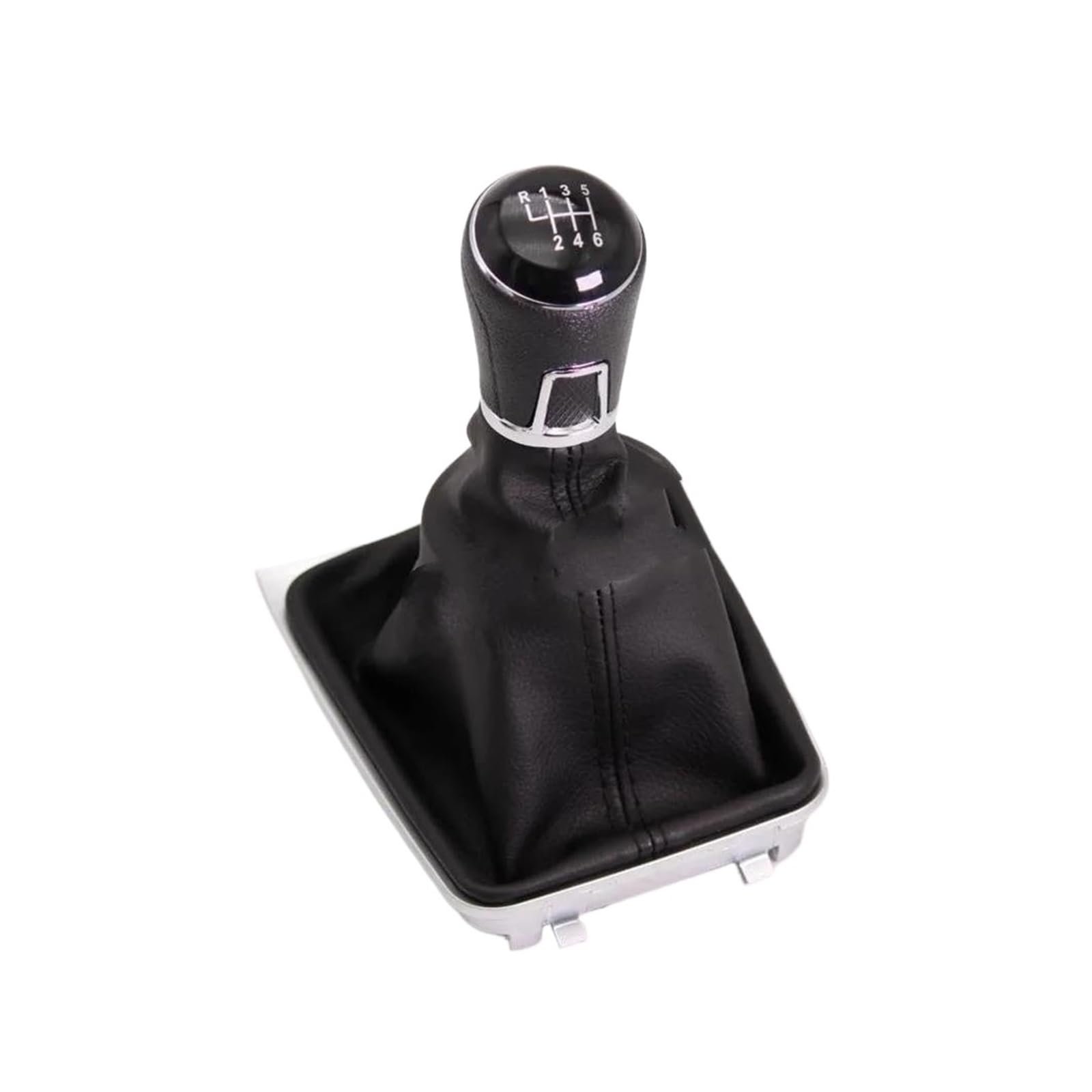 Pomo Palanca Cambios para VW para Golf 7 para A7 MK7 para GTI para GTD 2013 2014 2015 2016 2017 2018 5 6 Perilla Cambio Nivel Palanca Cambios Velocidad con Bota Cuero Pomo Cambio Velocidades (Color :