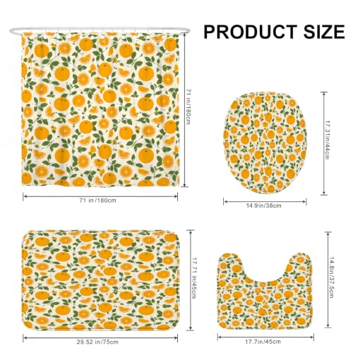 Rideau de douche 183 x 183 cm feuilles tropicales avec tapis et crochets