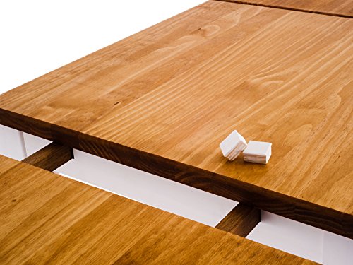 B.r.a.s.i.l.-Möbel Tablechamp Dining Room Table Rio 47 X 30 Honey White Solid Wood Pine Oiled Extension Extendable #TOP1