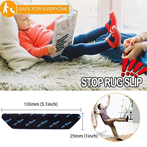 image for ActFun 16 pcs Rug Tape, Non Slip Reusable Washable Rug Grippers for Ar