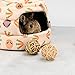 Niteangel Bunny Bed Big Guinea Pig Cave House Hideout for Rabbit Ferret Chinchilla Degu Hedgehogs Squirrel and Other Small Animals