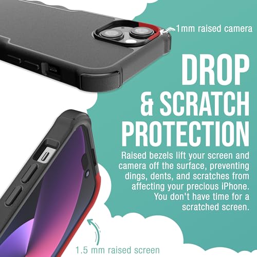 Image of Smartish - Leaf Me Alone - iPhone 15 MagSafe Armor Case - Gripzilla [Rugged & Tough] Heavy Duty Armor Case - Fits iPhone 15
