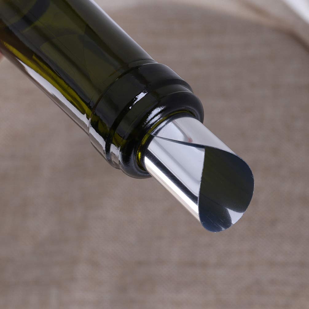 Hemoton Wine Glasses Bulk 10PCS Aluminum Foil Flexible Drip Creative Wine Pouring Discs Stop Pour Spouts Pour Spouts Disks Discs for Christmas Air Diffuser