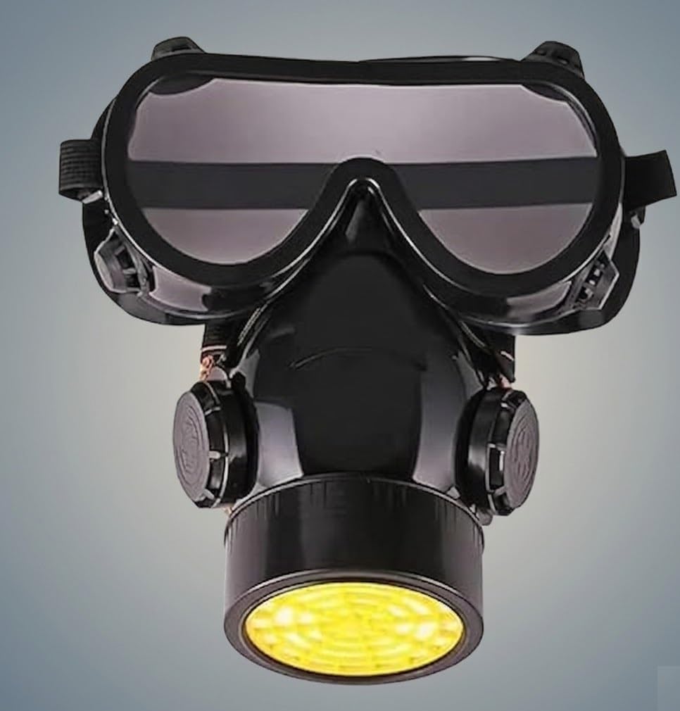 Reusable Half Face Respirator Mask Double Filter for Home Renovation, Spray Painting & Agriculture | Chemical, Dust & Vapor Protection Safety Mask for Daily Use-image-30
