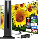 Digital TV Antenna Indoor, 2025 HD Antenna for Smart TV with 3M Stick Base 360°&Long Range Reception for Local Channels, Easy Setup Antena Without Cable