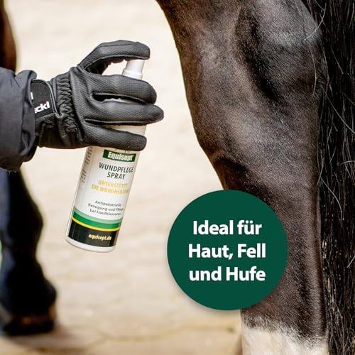 Equisept Wundpflegespray 250ml - Wundschutz für Pferde - Reinigung & Pflege - Blauspray Silberspray Pferd - Von Tierärzten empfohlen - Dopingfrei