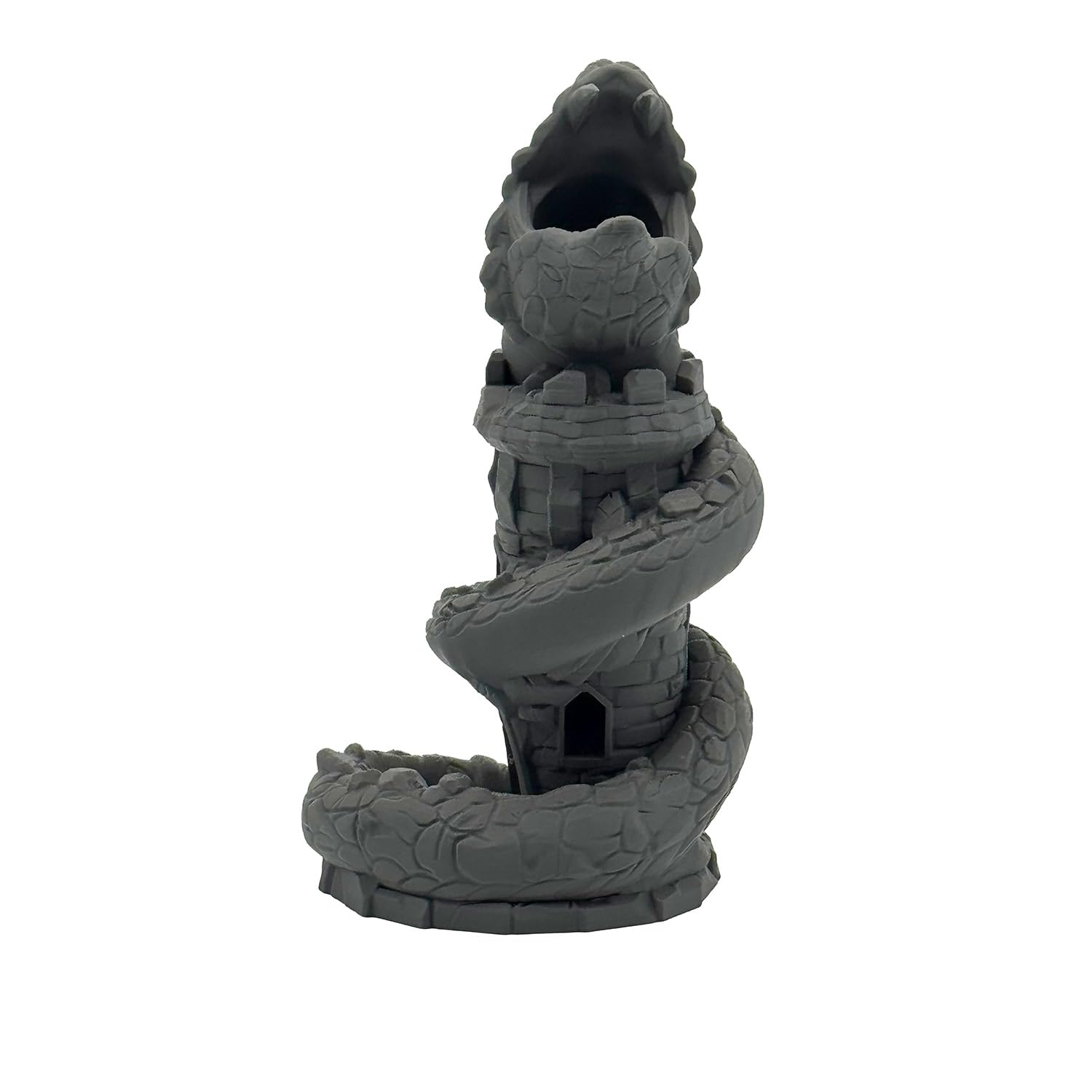 Basilisk Würfelturm für Würfel bis 25mm | DND Monster Dice Tower Made in Germany | Tabletop RPG Pen & Paper DSA Fantasy | Deko zum Bemalen | Geschenkidee Rollenspieler