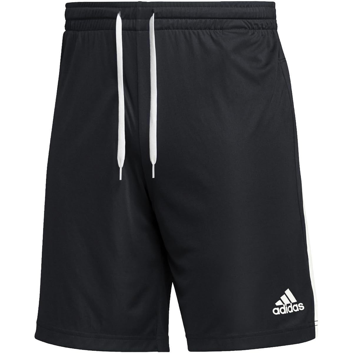 adidas Team Issue Mens Knit Shorts S Black-White