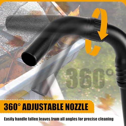 image for Zipcase Gutter Cleaning Kit - 9.25 ft Safe, with 360° Adjustable Nozz