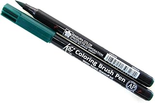 MARCADOR PINCEL ARTISTICO KOI COLORING BRUSH - 29 VERDE - USO PROFISSIONAL