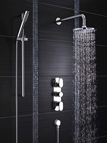 Ultra REI3417 Reign Thermostatic Triple Valve with Diverter - Chrome, Triple/Round - Image 3