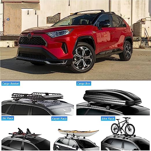 Pręty dachowe samochodowe do to-yota RAV4 RAV 4 2019 2020 2021 2022, szyny bagażnikowe Cargo Transport Rack Rail Rack Cross Bar Bagażnik Akcesoria