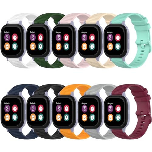 Correas de silicona para reloj compatible Gizmo 10 unidades miniatura 1