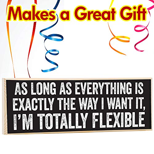 As Long As Everything Is - Office Decorations For Work - Wooden Sign Wall Art - Little Signs With Sayings - Funny Home Decor Office Must Haves, Funny Office Signs, Desk Decor For Women - Gift For Her #TOP5