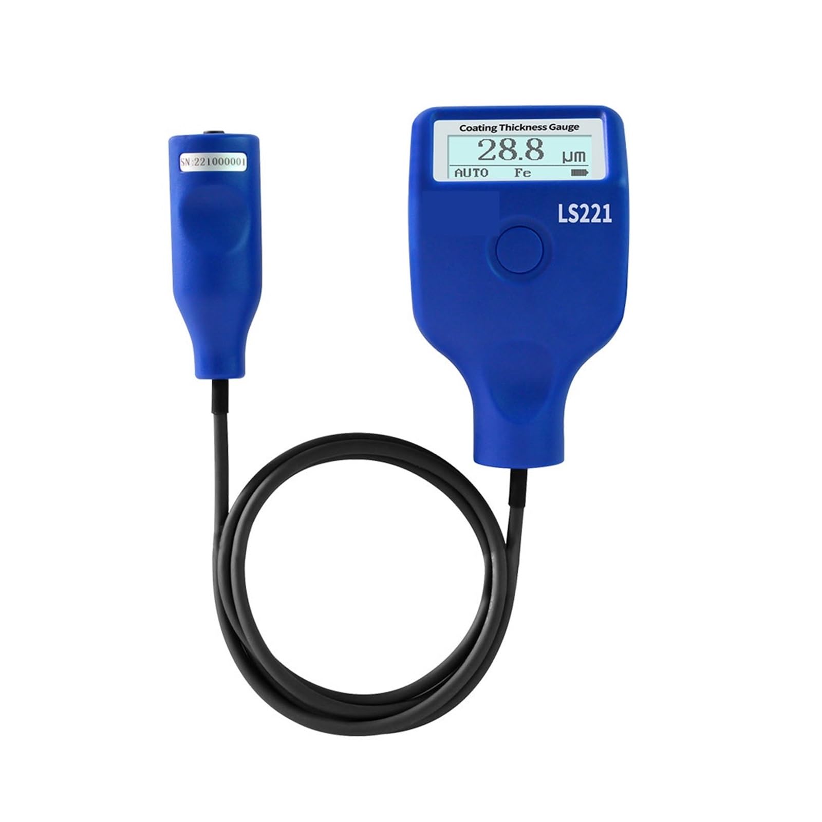 Medidor de espesor recubrimiento LS220H LS221 LS223 película seca for sustratos metales ferrosos no,Alta precisión(LS221 (0-2mm))