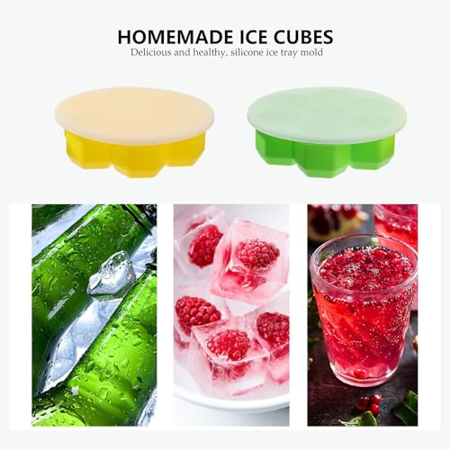 Zerodeko moldes de silicona para hielo 2 piezas miniatura 7