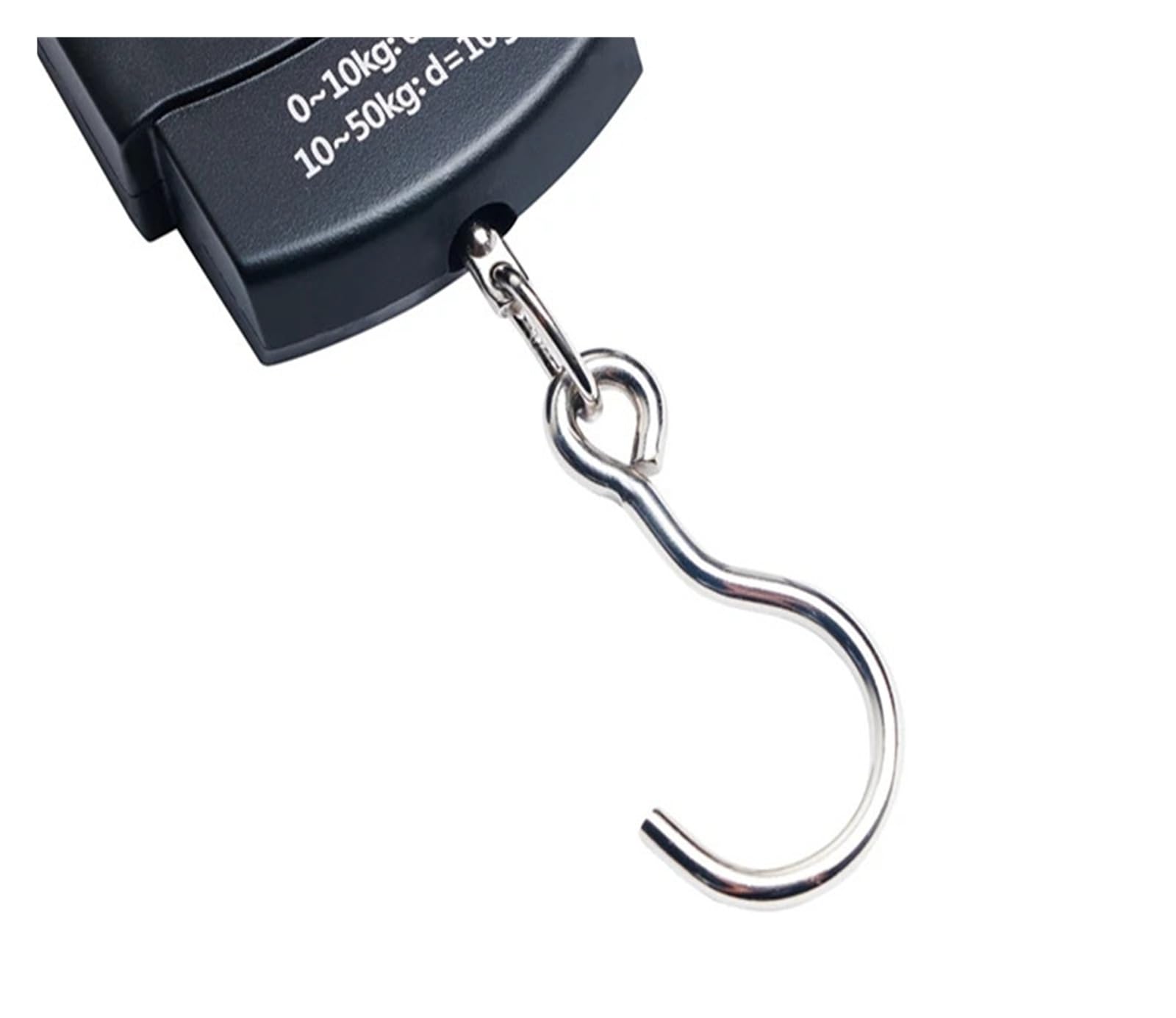 Báscula de gancho de pesca Digital LCD de 50KG y 5g, báscula de bolsillo for maleta, grúa, báscula de cocina, balanza de pesaje colgante for equipaje de Metal para construcción, fábrica