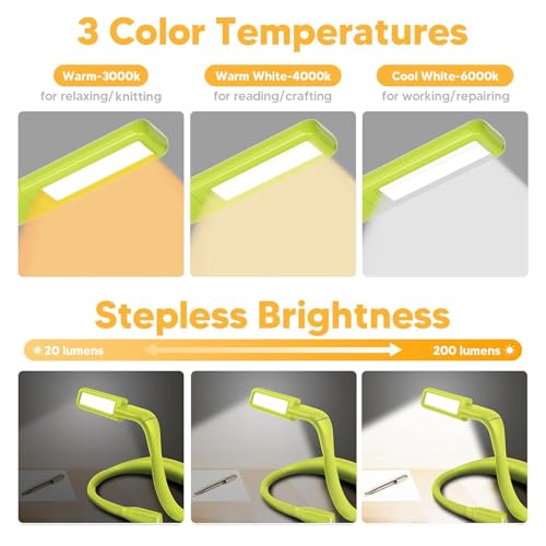 Image of Neck Book Light for Reading at Night, Back to School Supplies College Dorm Essentials Bed Lamp for Teen Boys Girls Stocking Stuffers Christmas Birthday Gifts for Readers Reading Accessories