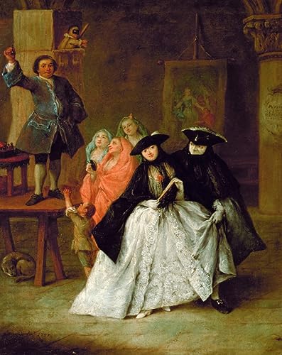 Peinture Le Charlatan Pietro Longhi affiche decorative pour habiller un grand mur vide