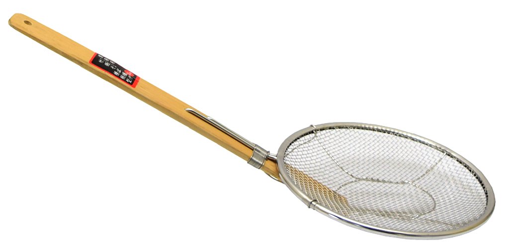 Amazon｜高儀 竹柄 そば揚げ ヨコ 21cm TAKAGI 横柄型 6寸 湯切り