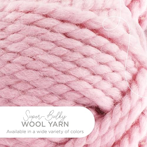 Image of Lion Brand Yarn Wool-Ease Thick & Quick Yarn, Soft and Bulky Yarn for Knitting, Crocheting, and Crafting, 3 Pack, Blossom