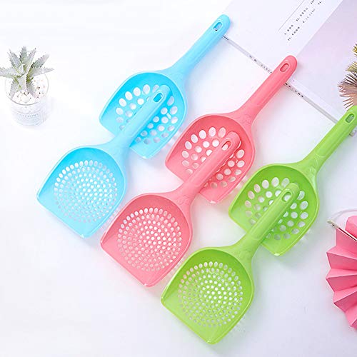 WFZ17 Pet Supplies Plastic Cat Litter Scoop Pet Care Sand Waste Scooper Shovel Hollow Cleaning Tool Random Color Small Hole# - Image 5