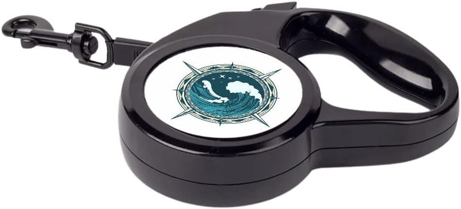 Mystic Waves Retractable Pet Leash - Sea Leash - Graphic Dog Leash - 118 inches