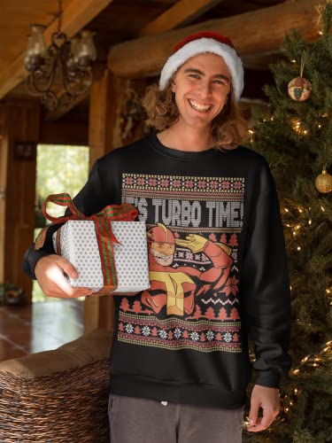 ALLNTRENDS It's Turbo Time Ugly Christmas Sweater Xmas Party Sweatshirt4