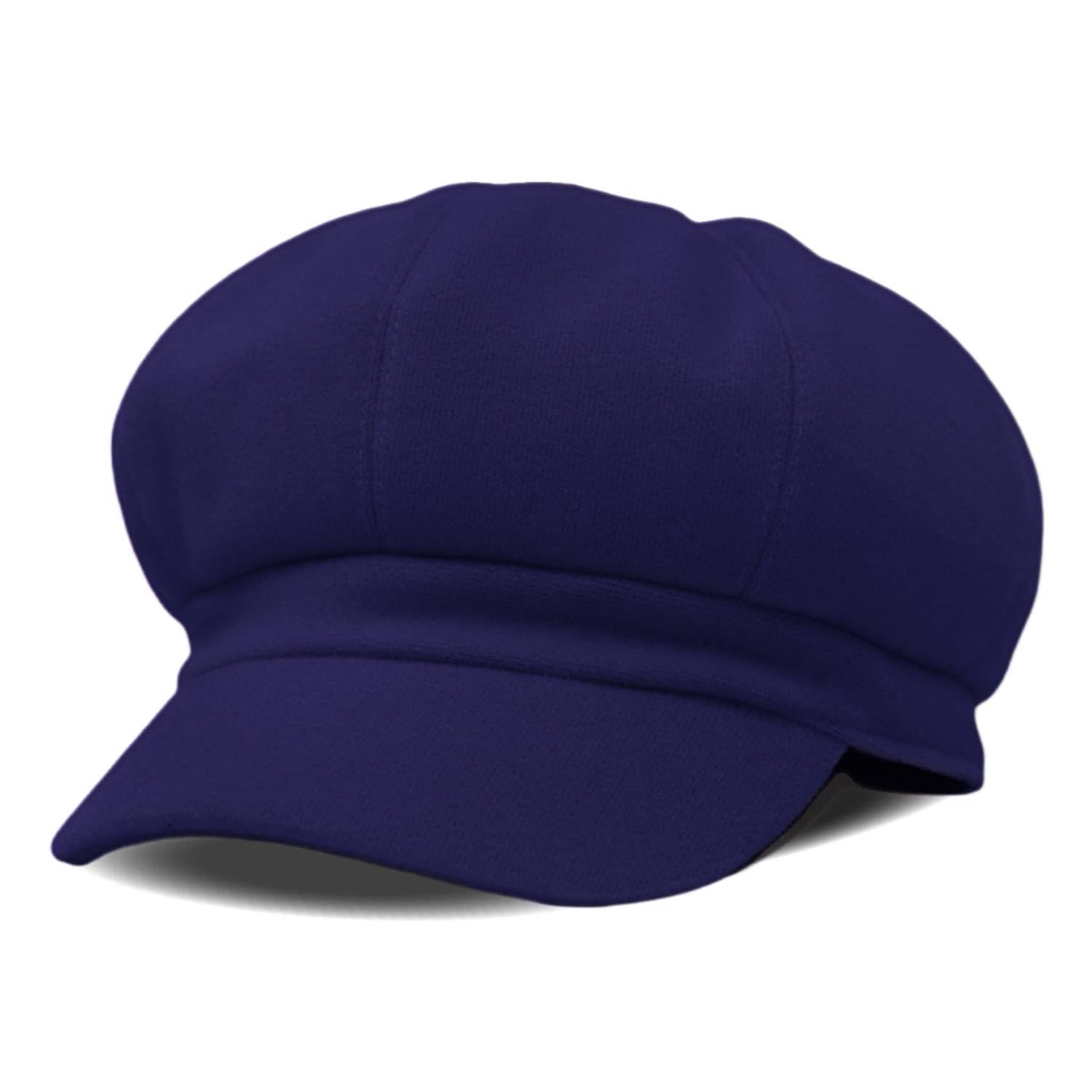 Chapeau Newsboy en Coton pour Femme,Vintage Unisexe béret de Peintre Plat Ivy Casquette d'été Visière Soleil