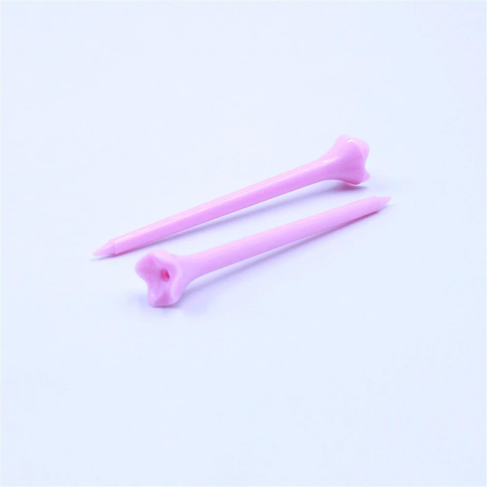 Golf Tee 50 Stück Kunststoff-Golf-Tees, tragbarer Golf-Tack, stabilere Golfball-Nägel, Tees, rosa, Golf-Trainingsball-Tee FüR Einen Idealen Abschlag