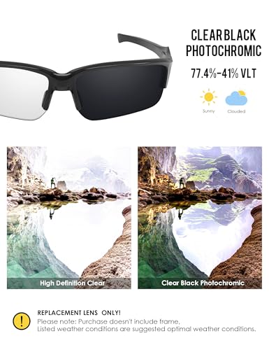 Image of BLAZERBUCK Polarized Replacement Lenses for Oakley Flak Beta OO9363 /Flak Beta Asian Fit OO9372 Sunglass