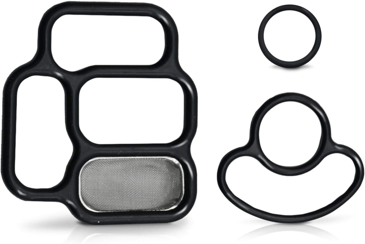 15825-PCX-015, 91319-PAA-A01 Engine Variable Valve Timing VVT VTEC Solenoid Filter Gasket Cover Set Compatible with Honda S2000 2000-2009 L4 2.0L 2.2L