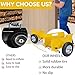 YAGEANNL Heavy Duty Panel Dolly Yellow Cart 660LBS Capacity Door Dollies with 8