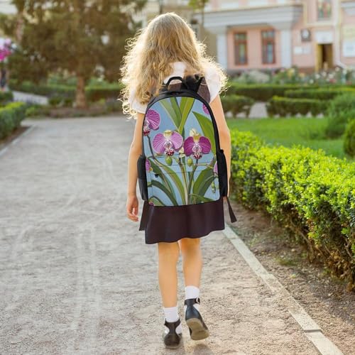 Mochila ligera con patrón Bell Orchid para adultos miniatura 6