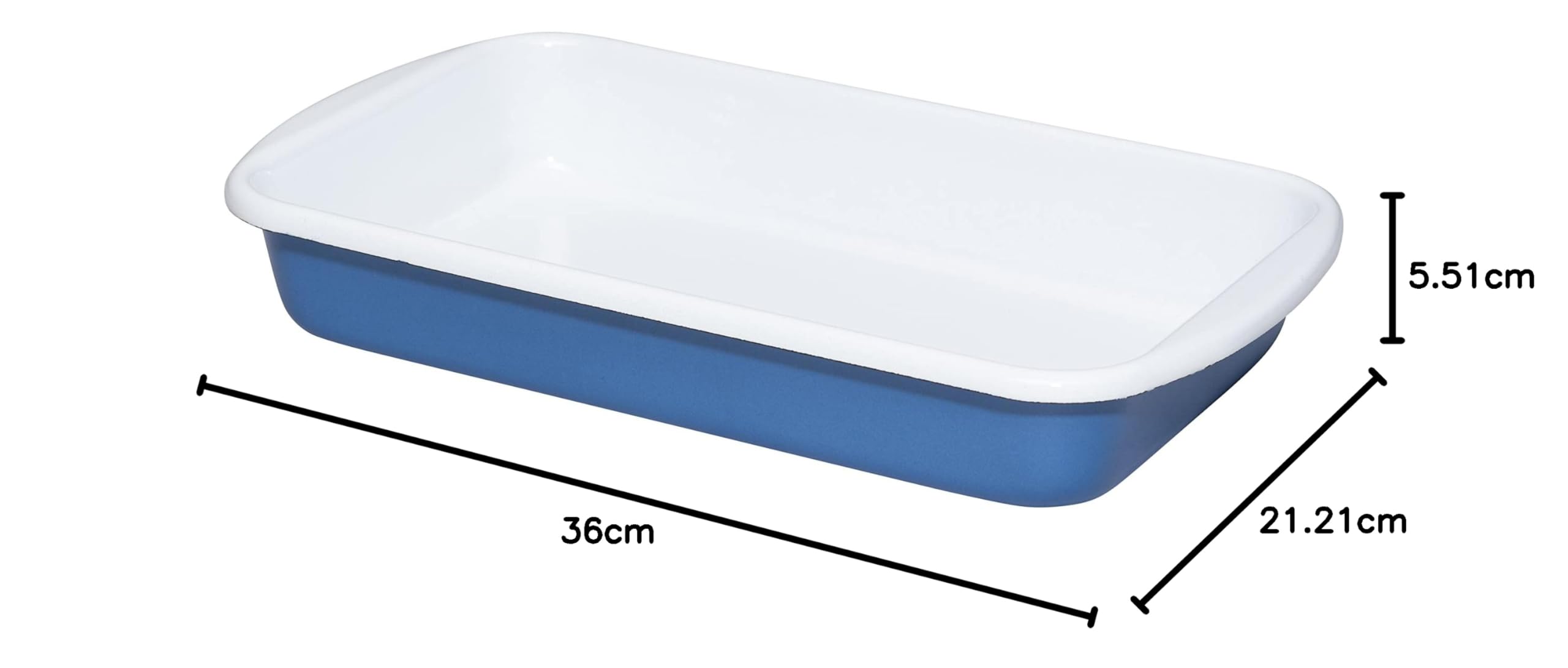 Riess, 0434-129, forma do zapiekania 32/19 cm, emalia, edycja CLASSIC NATURE BLUE DARK, 1,097 kg, 2,35 litra, 36 x 21,2 x 5,5 cm