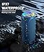 Ortizan Bluetooth Speaker, Portable with Big Audio, Wireless Stereo, 40W Deep Bass, RGB Light, BT5.3, Waterproof Shower Speakers for Outdoor/Beach/Home, Electronic Gift, Blue