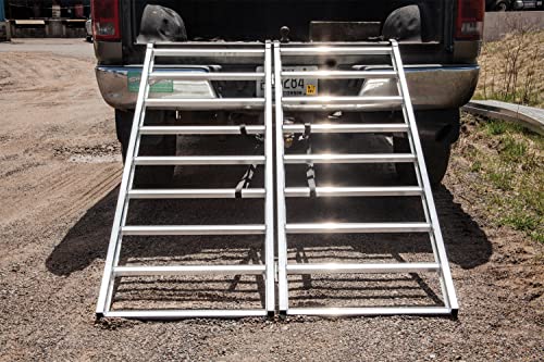 Yutrax 70-Inch Bi-Fold Aluminum Truck, Utv/Atv Loading Ramp - 1250Lb Capacity #TOP2