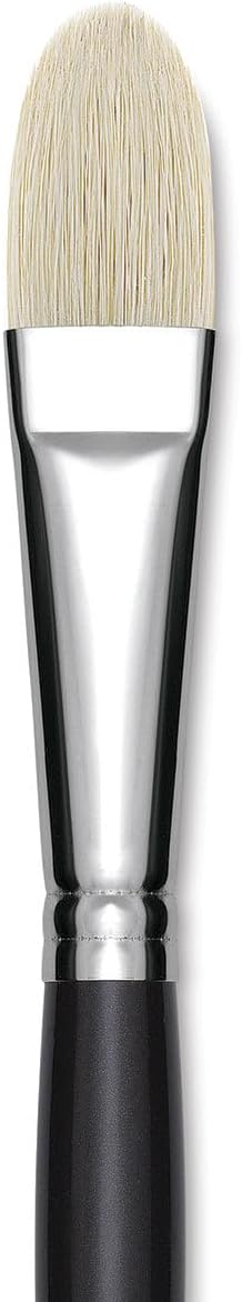 Utrecht Natural Chungking Pure Bristle Brush - Filbert, Size 12, Long Handle