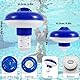 Dosierschwimmer, Einstellbarer Dosierer zur Chlorzugabe für Pools, Pool Dosieranlage ideal für 20g Mini-Tabs I Hochwertiger Chlor Schwimmer mit Verstellring in 4-Stufen