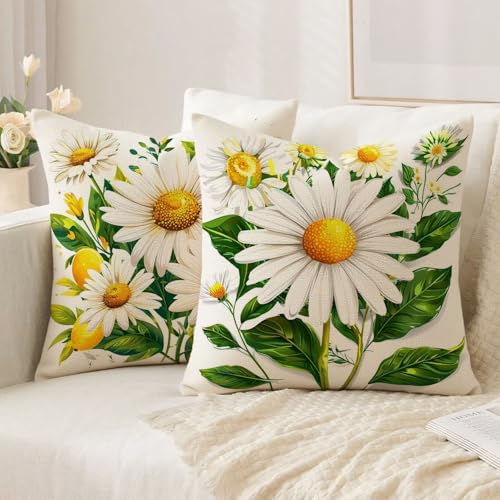 Housse coussin 65x65cm lin double face imperméable avec fermeture éclair invisible