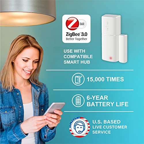 Sengled-Zigbee-30-Smart-Door-Sensor-G2-Smart-Sensor-for-Window-and-Door-Hub-Required-Compatible-with-Alexa-Google-Assistant-Smartthings-APP-Remote-Control-4-Pack