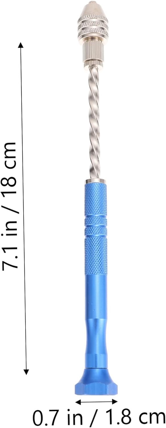 Mipcase 1set Hand Drills Tool Kit Drill Bits for Jewelry Making Woodworking Projects Includes Pin Vise Steel Construction